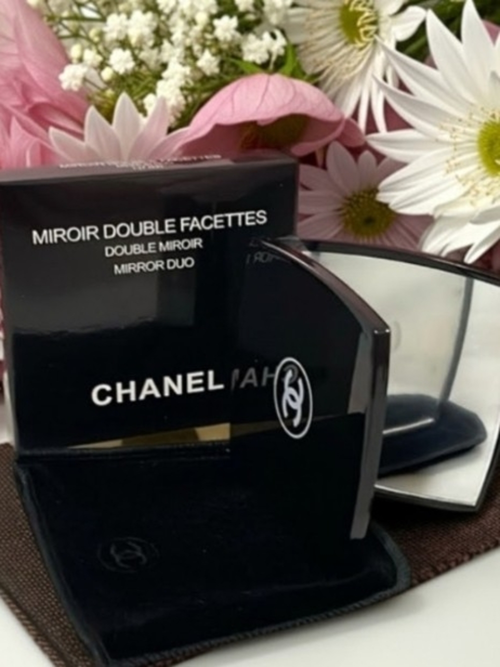Chanel Double Mirror Compact - New In Box With Velvet Pouch